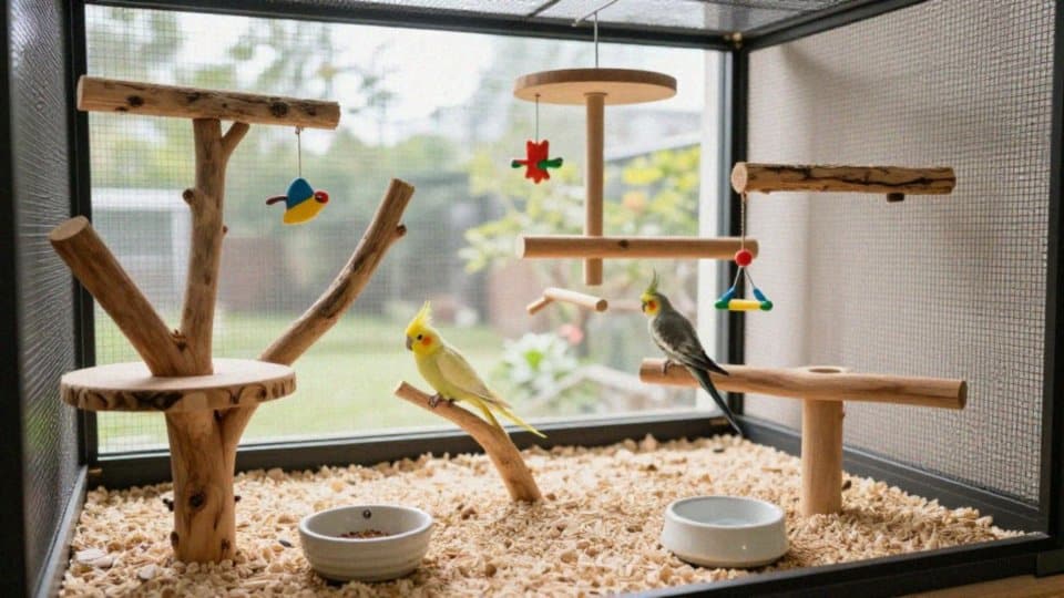 Dlaczego nimfy potrzebują większej woliery?