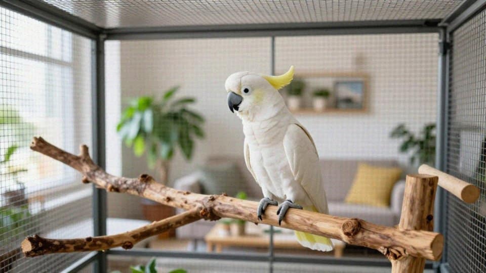 Ile lat żyje papuga kakadu w niewoli?