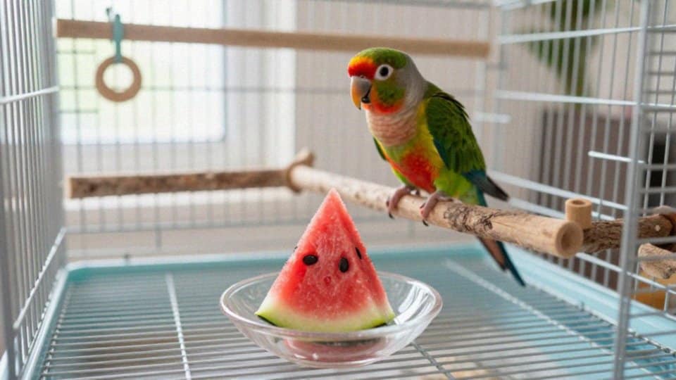 Jakie ryzyka niesie podawanie arbuza papugom?