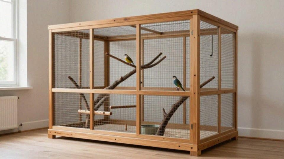 Woliera czy klatka dla nierozłączek?