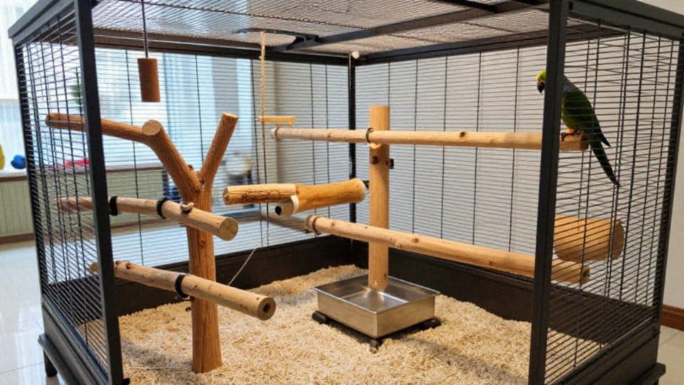 Jak duża woliera wpływa na dobrostan papug?