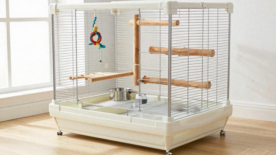 Jak wyposażyć dużą klatkę dla papug?