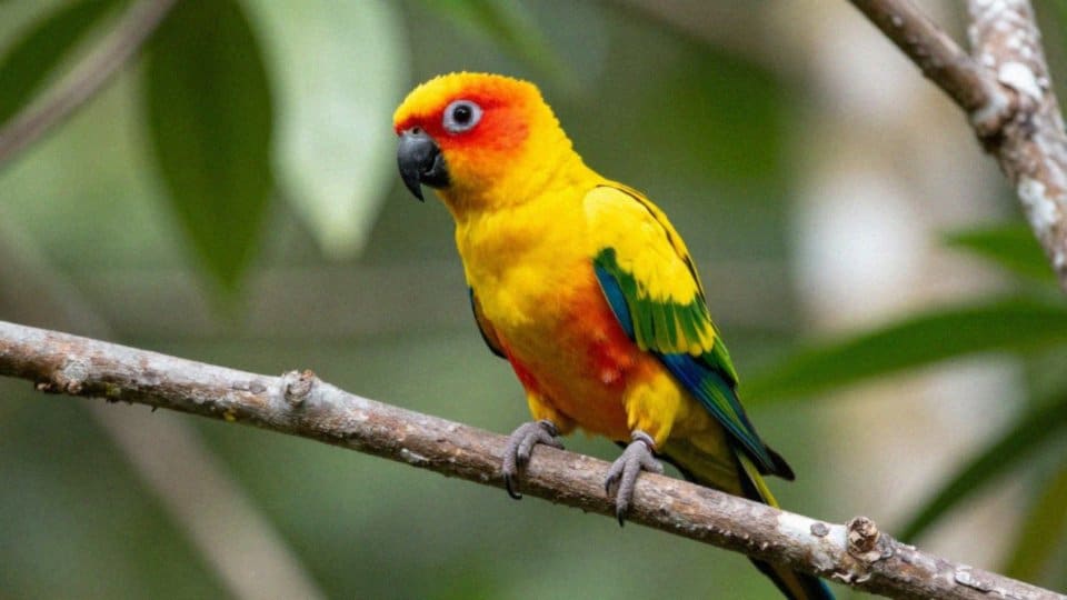 Jak rozpoznać Aratinga solstitialis?