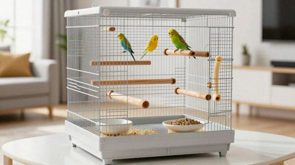 Jak wyposażyć klatkę i karmić papugę lutino?