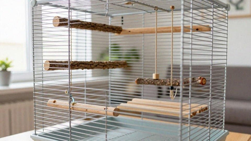 Jak wyposażyć dużą klatkę i wybrać zabawki?