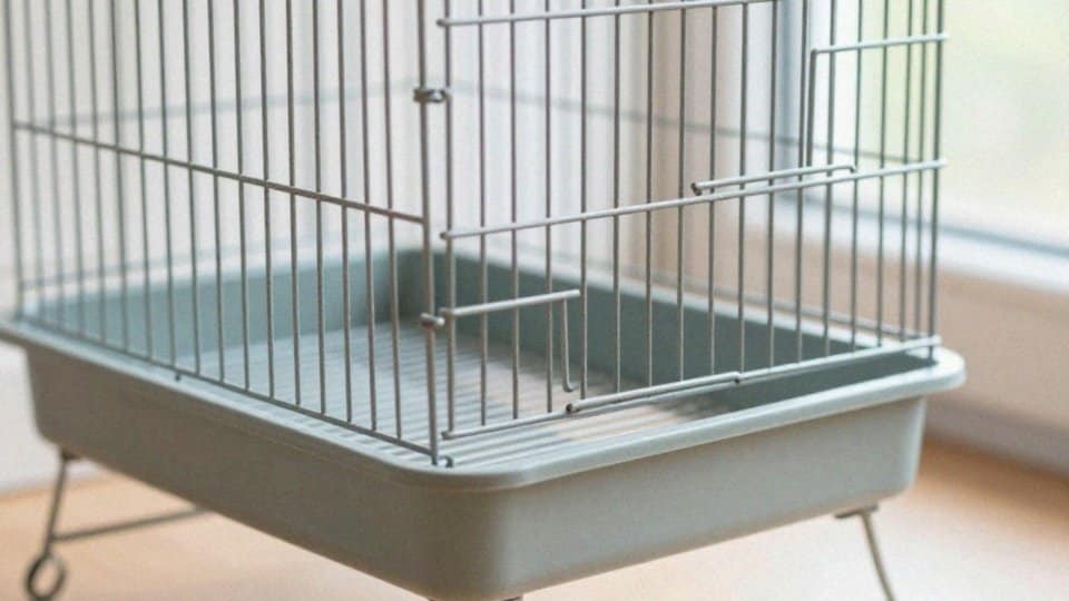 Jaki materiał i odległość prętów w klatce dla nimfy?