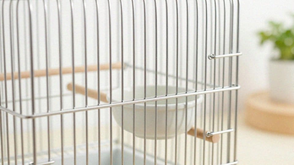Jakie materiały klatki są bezpieczne dla papużki?