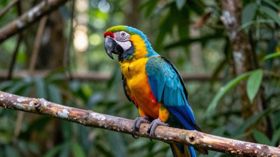 Jakie ubarwienie ma papuga ara?