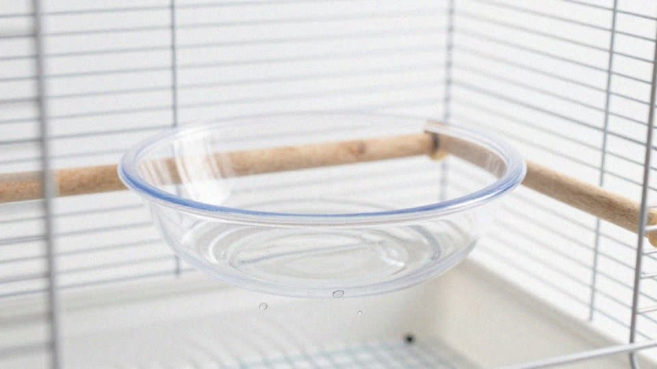 Jak zapewnić kąpiele dla papugi w klatce?