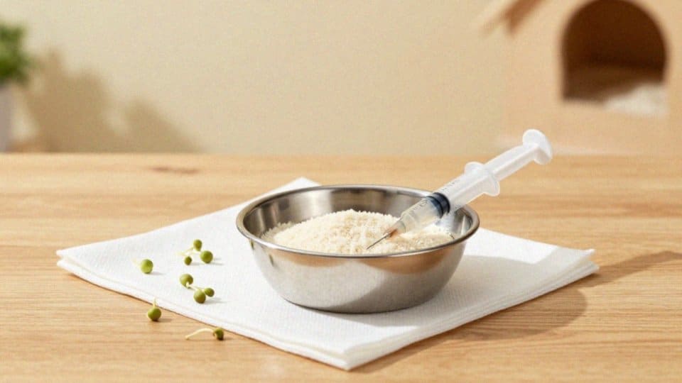 Jak ręcznie karmić pisklęta nimf?