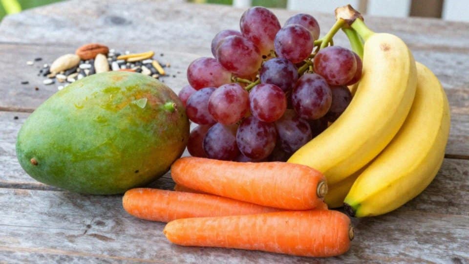 Jaką dietę ma aleksandretta obrożna w naturze?