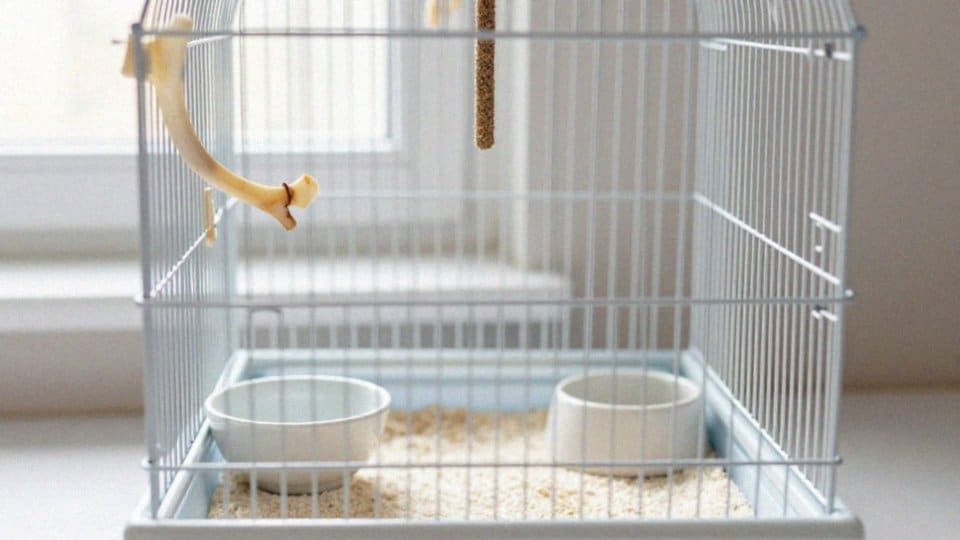 Czy sepia i kolby są potrzebne w klatce?