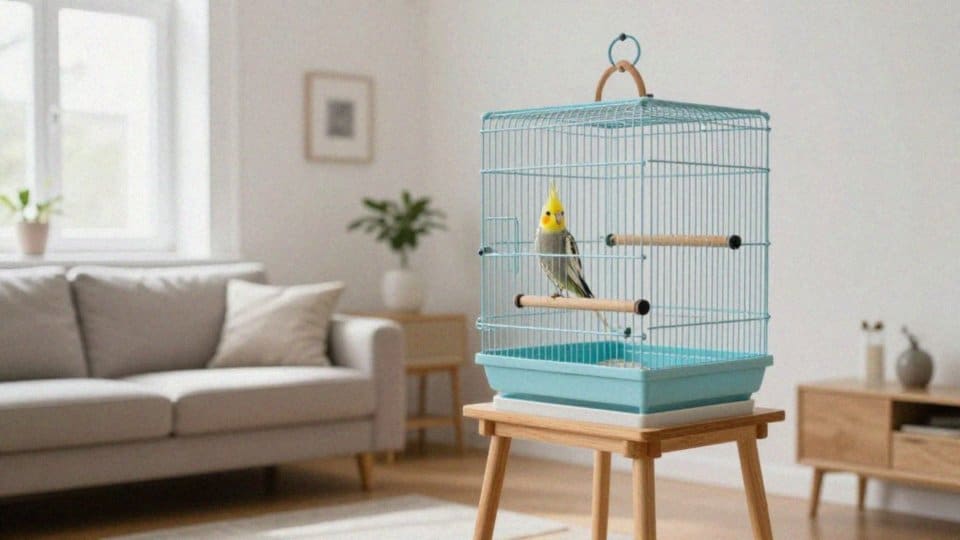 Gdzie postawić klatkę dla nimfy w mieszkaniu?