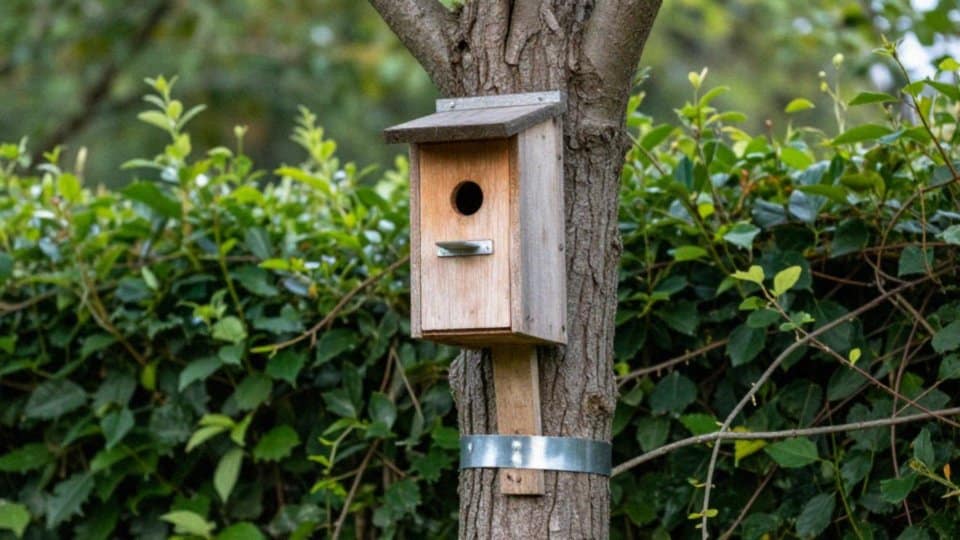 Jak chronić budki przed kunami i kotami?