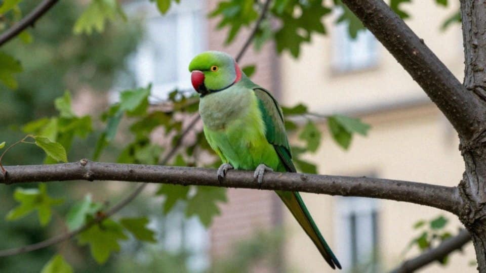 Gdzie występuje zielona papuga w Polsce?