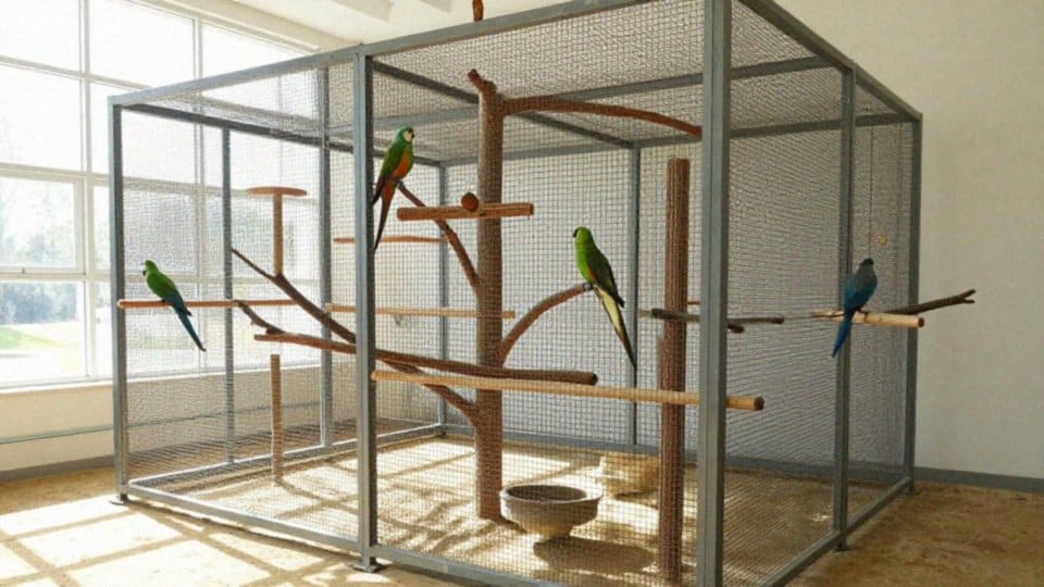 Jak zapewnić papugom przestrzeń do lotu?