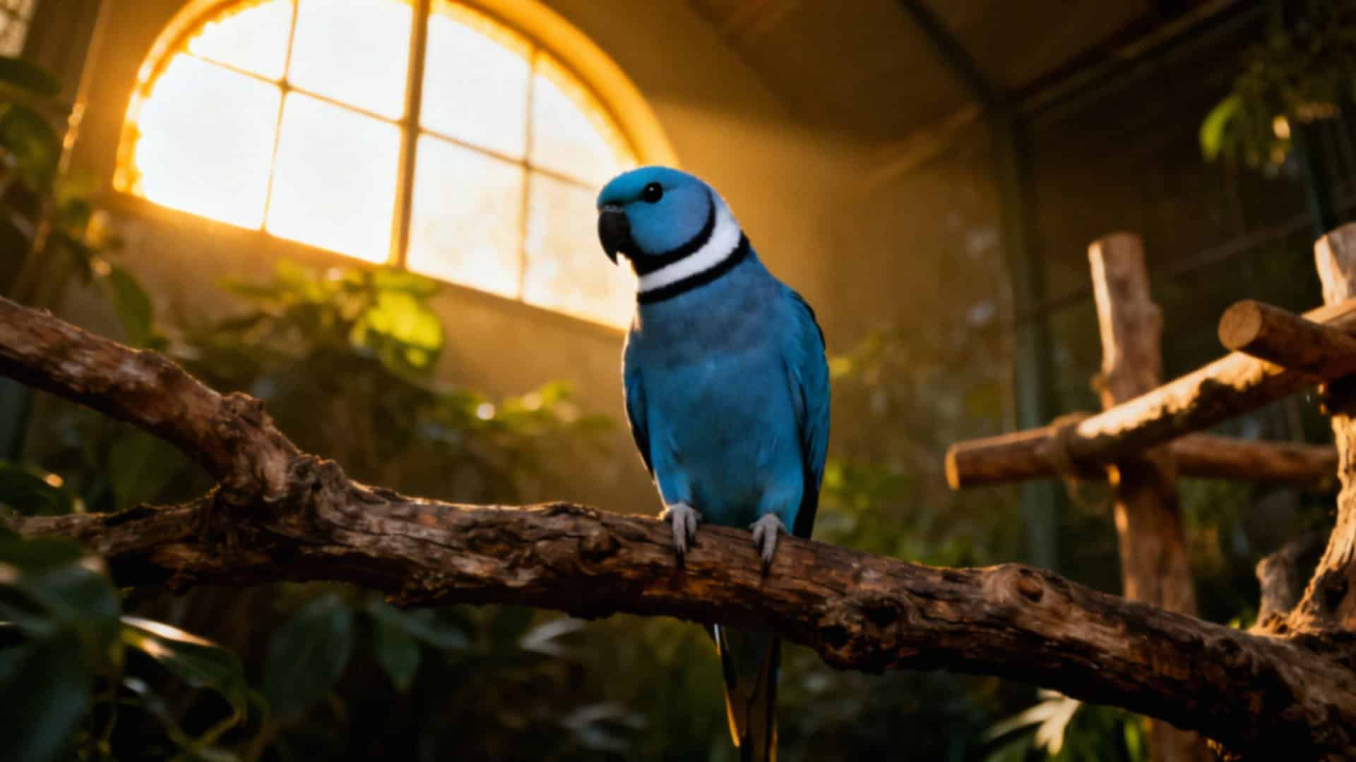 Aleksandretta obrożna niebieska — co warto wiedzieć o tej papudze?