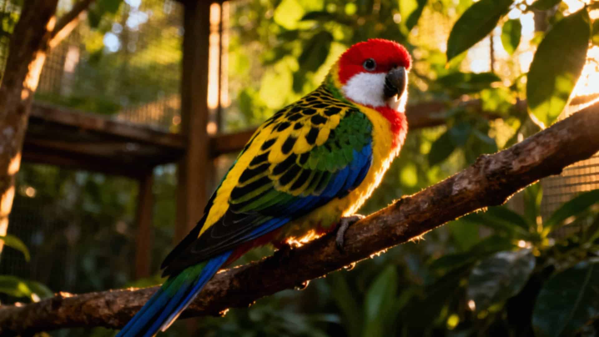 Białolica (Platycercus eximius) — charakterystyka, dieta i wymagania