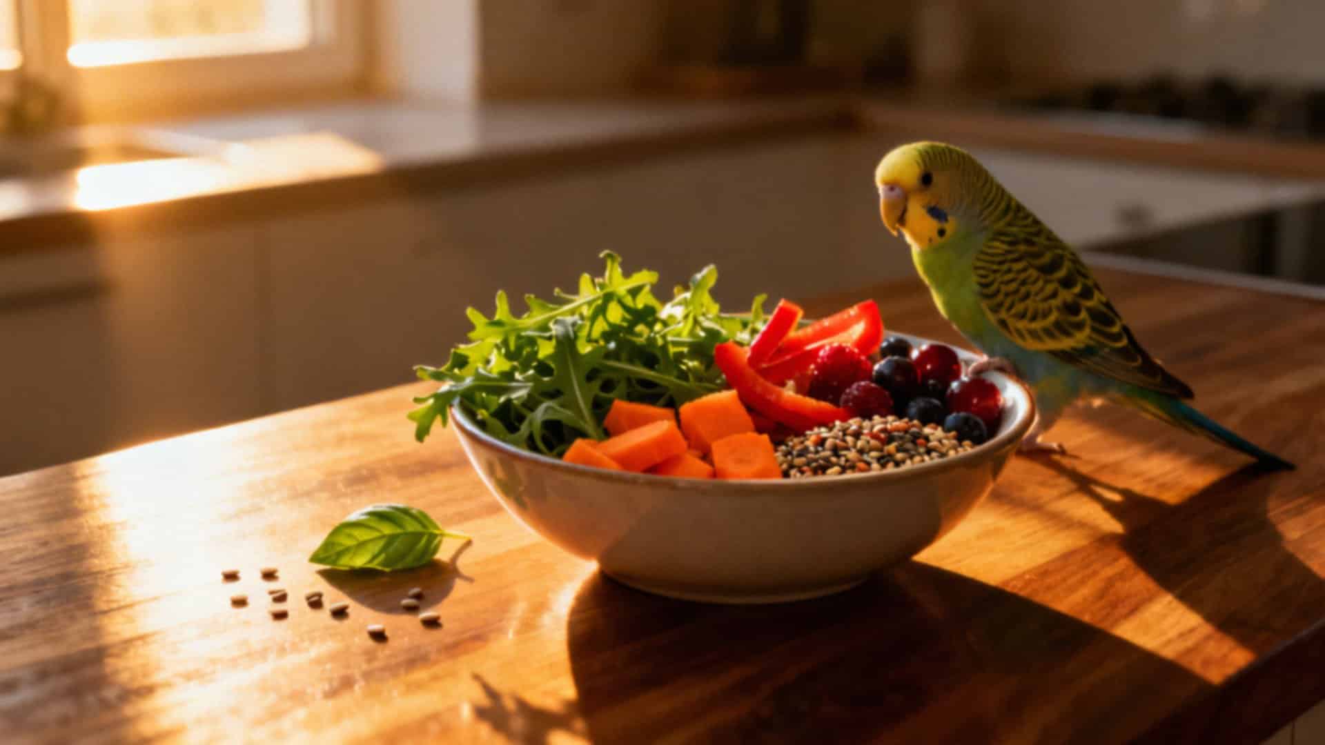 Co dla papugi falistej? Zdrowa dieta i codzienna pielęgnacja