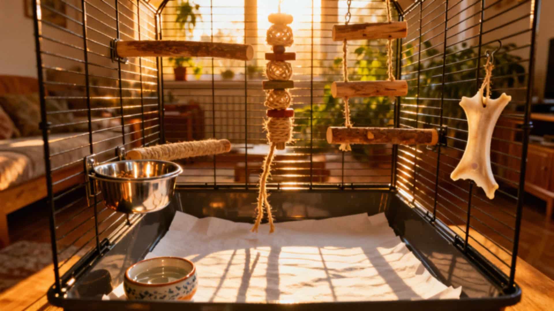 Co do klatki dla papugi? Niezbędne elementy i porady dla właścicieli