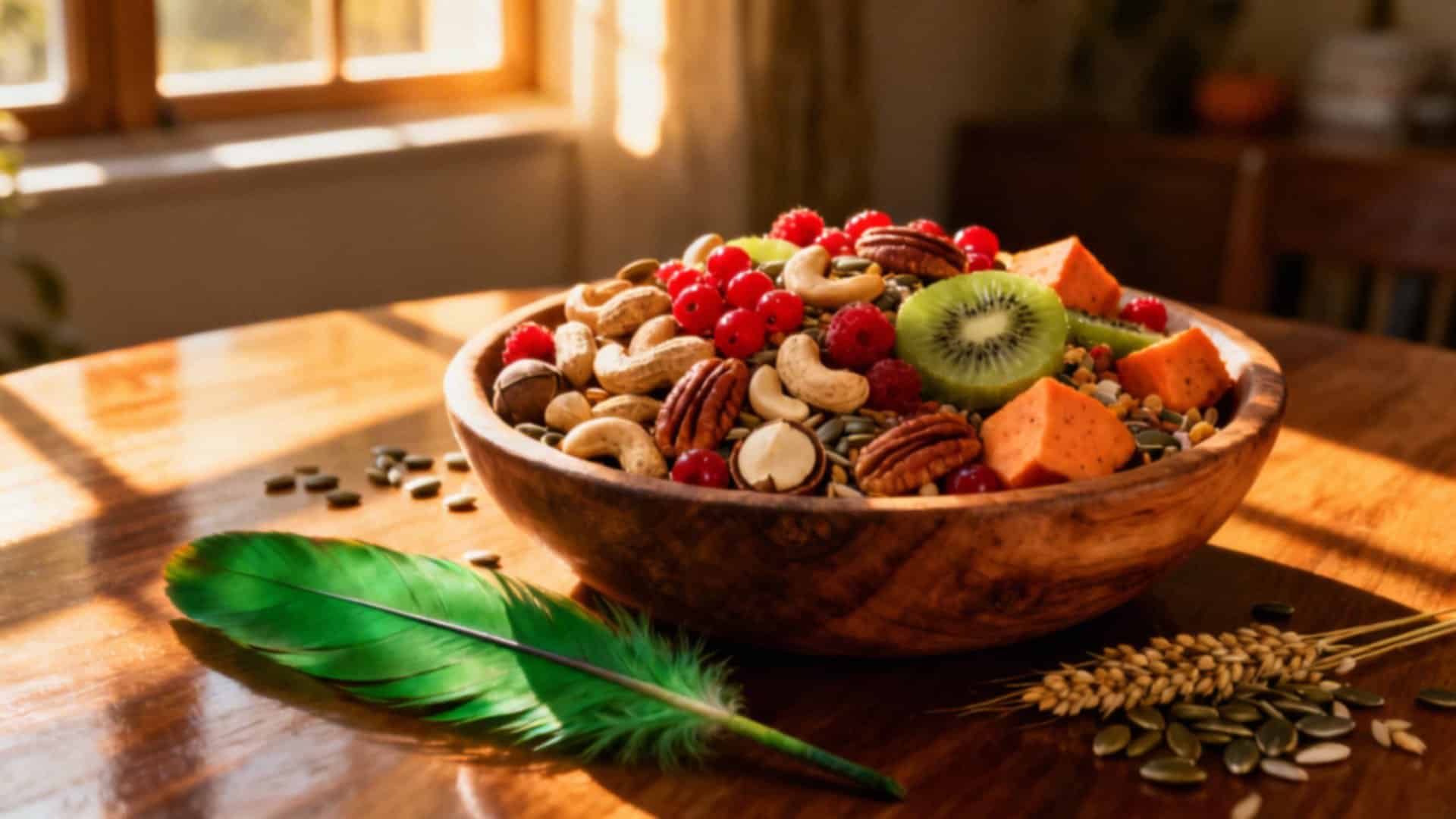 Co jedzą papugi ary? Zbilansowana dieta i niebezpieczne pokarmy