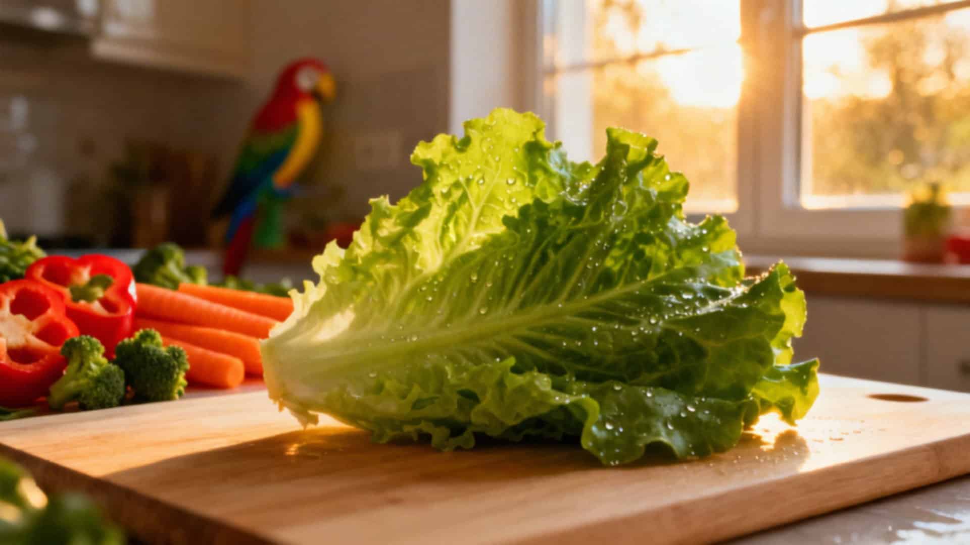 Czy papugi mogą jeść sałatę? Bezpieczne odmiany i wskazówki żywieniowe
