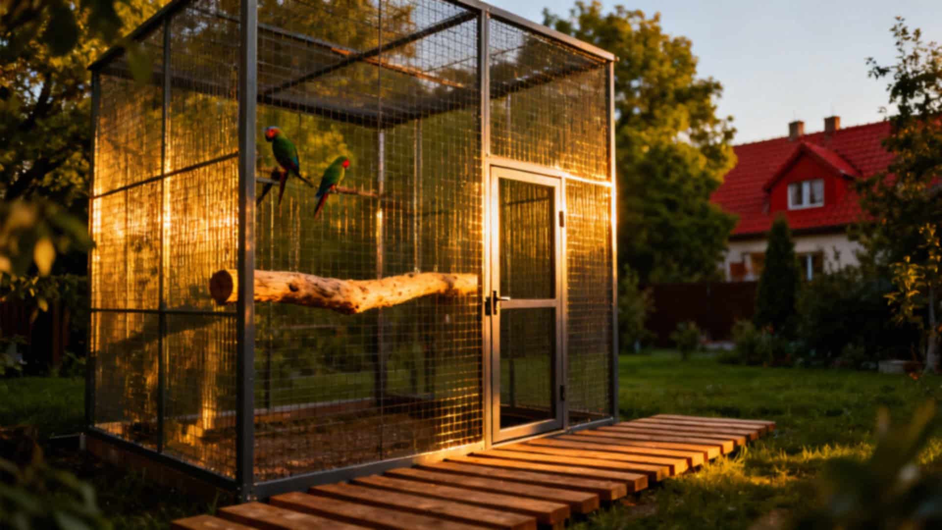 Jak zrobić wolierę dla papug? Przewodnik po materiałach i wymiarach