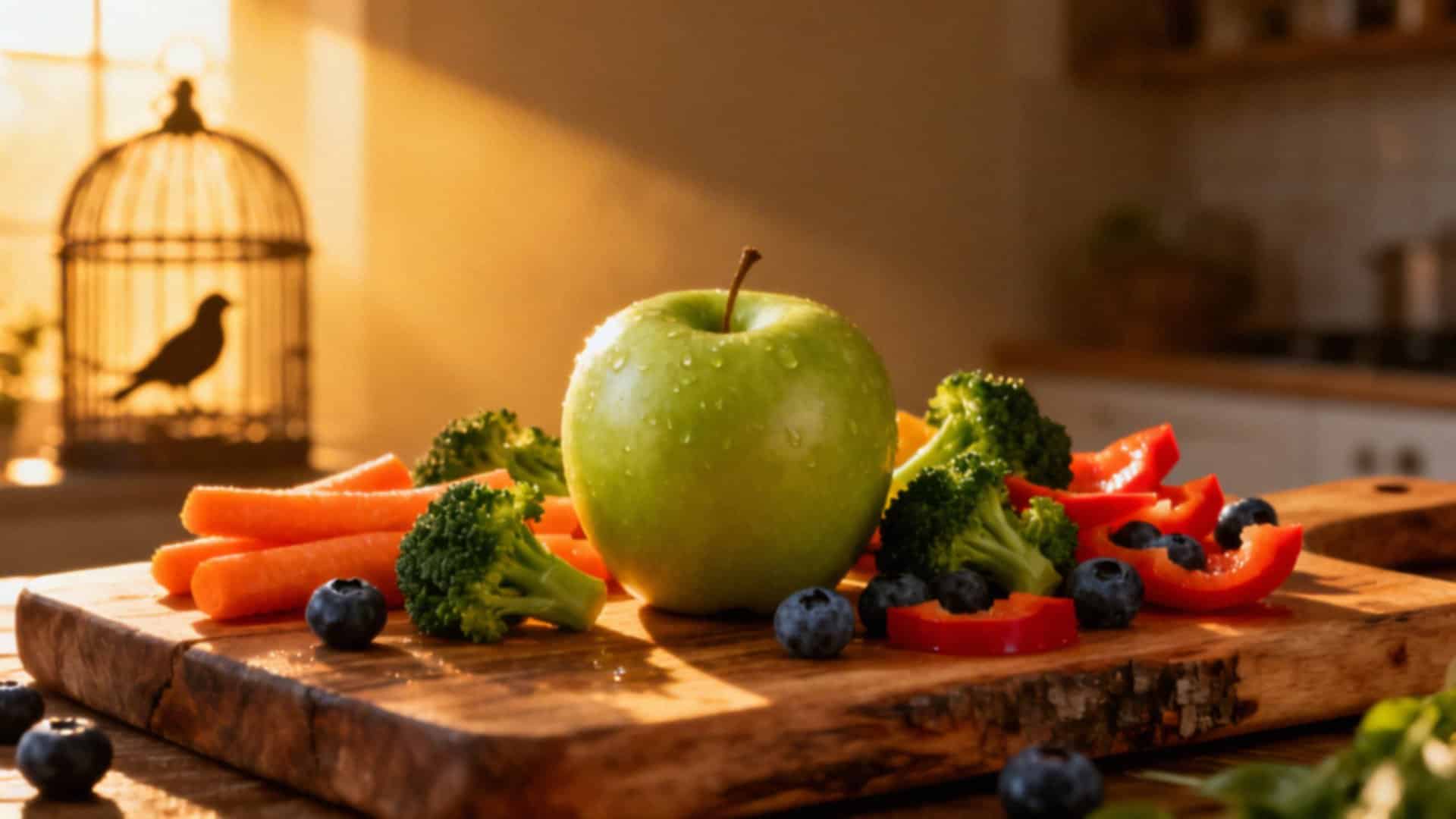 Jakie owoce i warzywa jedzą papugi faliste? Zdrowa dieta dla ptaków