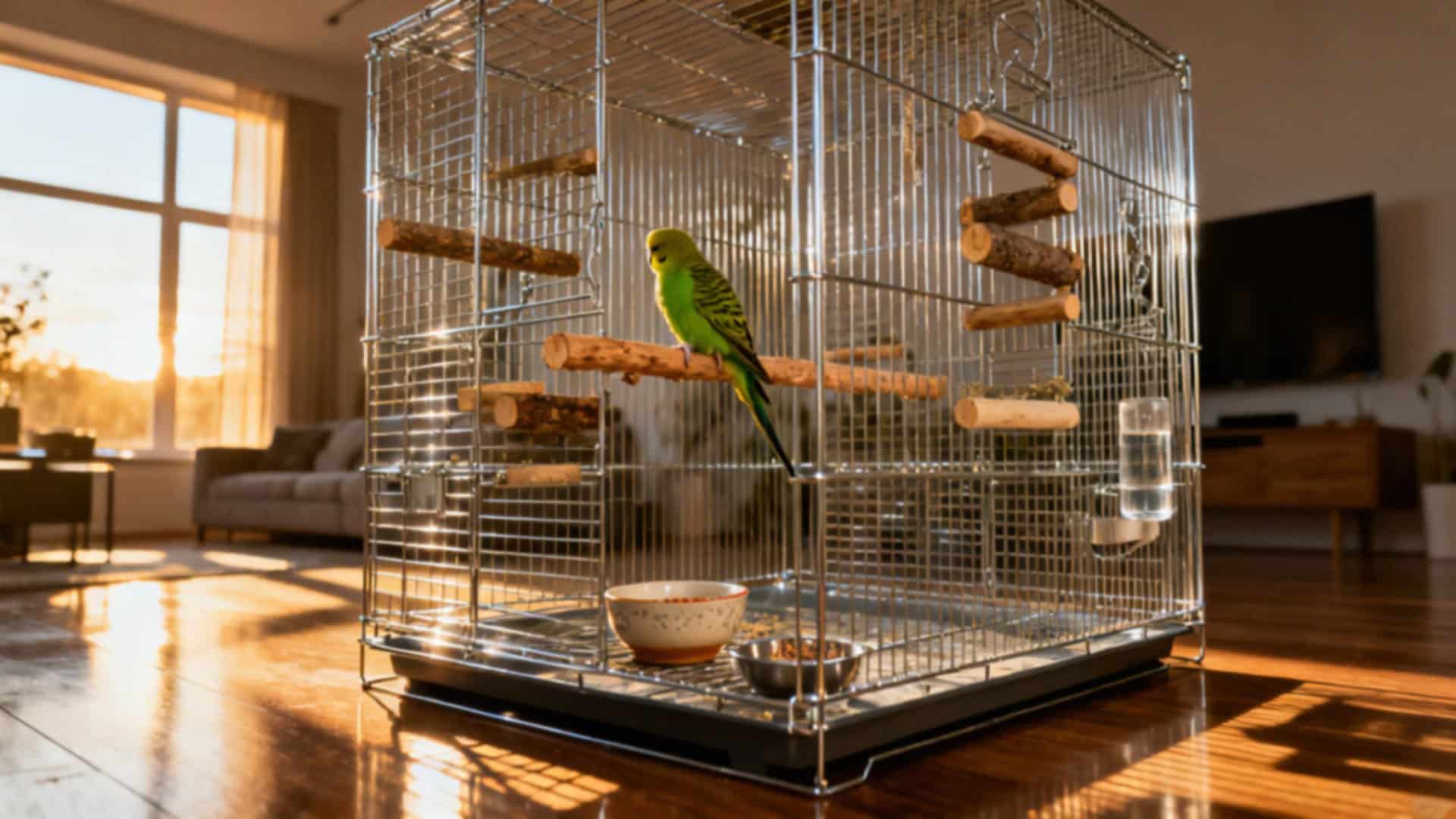 Klatka dla aleksandretty obrożnej — jak ją wybrać i urządzić?