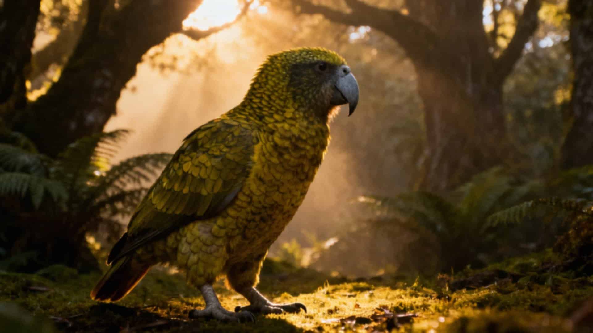 Największy gatunek papugi — kakapo, jego cechy i ochrona