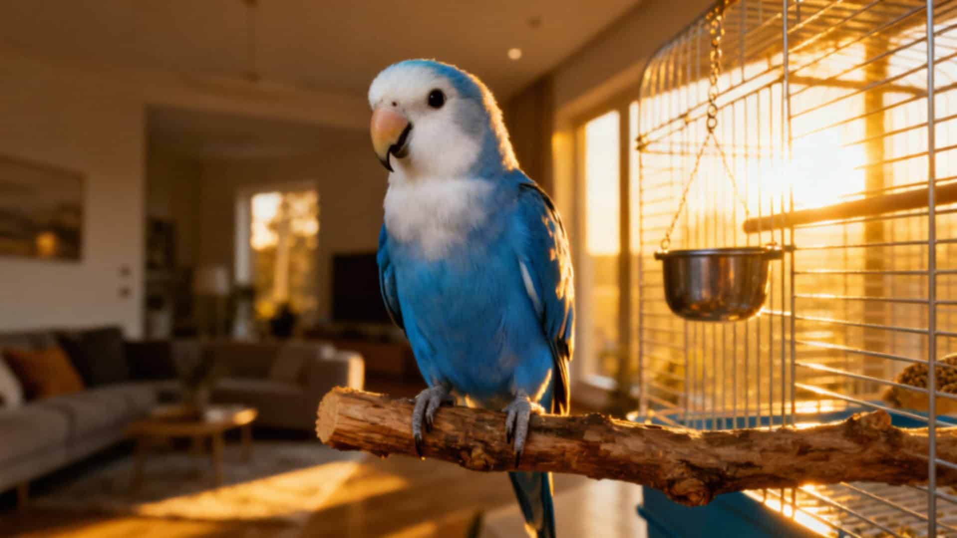 Papuga nierozłączka niebieska — cechy, koszt i pielęgnacja