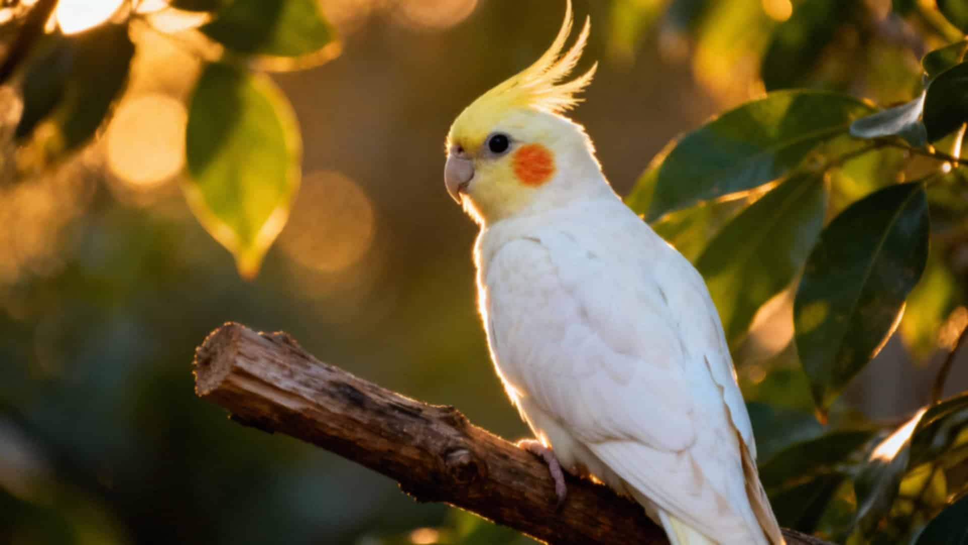 Papuga nimfa biała — jak ją rozpoznać i jak o nią dbać?
