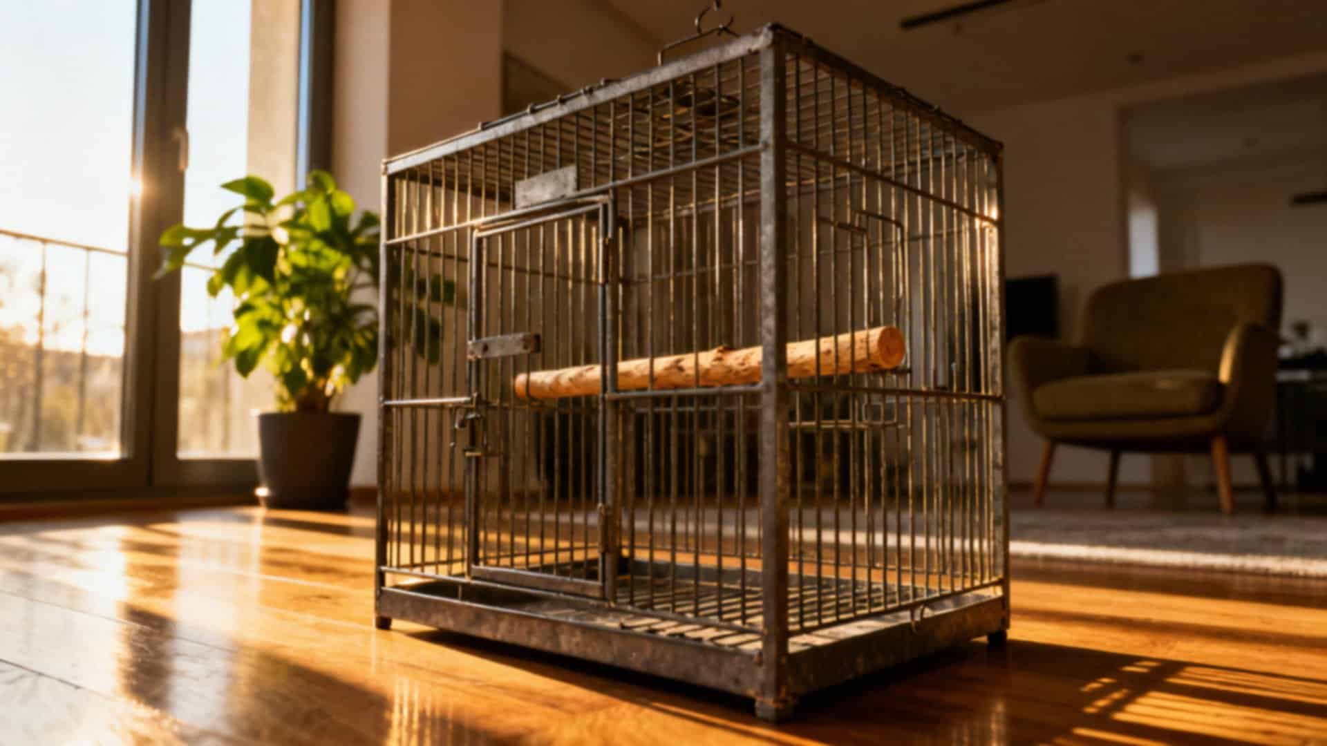 Klatka dla papugi nimfy — jakie wymiary i jak ją wyposażyć?