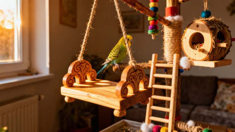 Zabawki dla papug falistych — jak stymulować ich zdrowie i radość?
