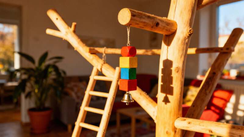 Zabawy z papugą nimfą — jak umilić jej czas i rozwijać więź?