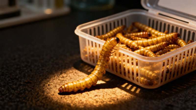 Żywe larwy mącznika — co to jest i jak je przechowywać?